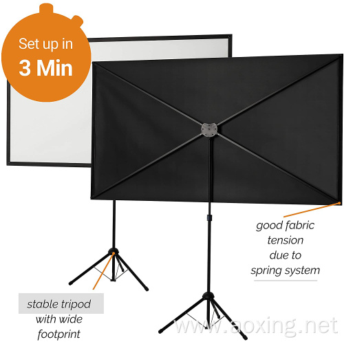 Portable X-type Tripod outdoor manual projector screen